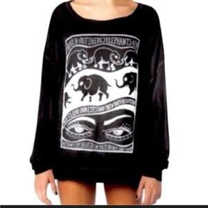 Brandy Melville Black Graphic Top